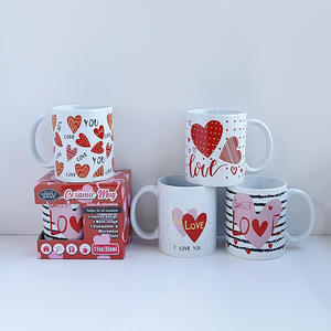 Mug en céramique Simple Home 11oz, design amour de la Saint-Valentin, passe au lave-vaisselle, tasse cadeau - Product Image 1