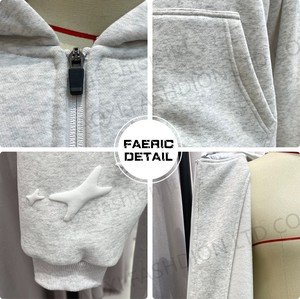 I produttori di abbigliamento da donna 2 pezzi completi Set Lounge Set Set di felpa con cappuccio e pantaloni della tuta in spugna francese personalizzati - Product Image 4
