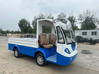 Nouveau véhicule utilitaire électrique léger à 2 places, automatique, 2 rangées de sièges, 72V 100Ah 4KW AC, 50km/h, charge utile de 1000kg, avec clôture