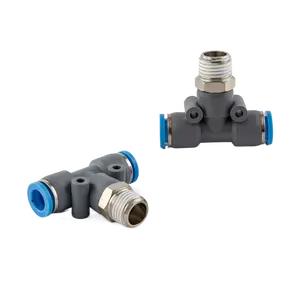 Customized PC PL PA PLL PB PD BSPP G Thread Push in Quick Connector Air One Touch Fittings Plastic Push-in Pneumatic Fittings