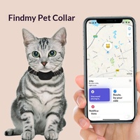 Collier de localisation pour animaux de compagnie, système de positionnement global, étanche, en silicone et nylon, longue durée de vie de la batterie, anti-perte, rappel intelligent pour iOS