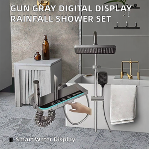 Juego de Ducha Digital Multifunción con Grifo de Ducha, Sistema de Ducha con Chorro de Agua, Ducha Termostática con Cabezal de Ducha de Lluvia - Product Image 2