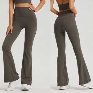 Sentiment nu pas de taille <span class=keywords><strong>Yoga</strong></span> cloche bas pantalon femmes taille haute hanche ascenseur <span class=keywords><strong>Yoga</strong></span> robe Fitness No T <span class=keywords><strong>Micro</strong></span> <span class=keywords><strong>Yoga</strong></span> évasé Leggings - Product Image 1