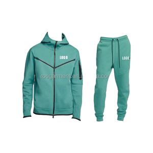 メンズスポーツウェアカスタマイズ秋スウェットメンズツーピースジョギングスーツメーカー卸売 - Product Image 3