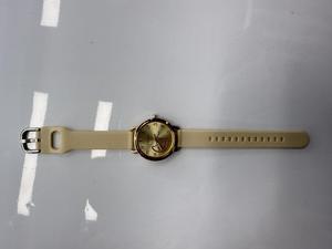 นาฬิกาแฟชั่นผู้หญิงสายหนังยางเคลือบทองทรงกลมสีผสม HYF-A121 - Product Image 3