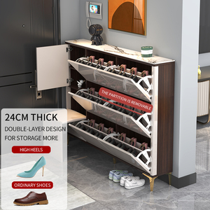 Mobili di lusso moderni <span class=keywords><strong>scarpiere</strong></span> Mdf ultra sottile scarpe armadietto grande organizzatore per la casa in legno <span class=keywords><strong>scarpiere</strong></span> con sedile - Product Image 5