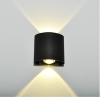 Applique murale LED extérieure carrée haut/bas 2W-12W étanche IP65 pour jardin, cour, hôtel, couloir, intérieur, balcon, chambre à coucher