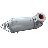 Pompe à vis hélicoïdale submersible auto-refroidissante Allslorm QMSR à haute efficacité et basse pression, avec roue en acier inoxydable 304 pour eaux usées
