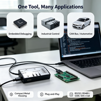 Convertisseur Série USB pour Système PLC Industriel RS485 RS232 CAN Isolé Compatible Outil de Débogage d'Interface de Contrôleur