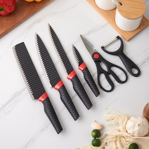 6 Pieces Stainless Steel Kitchen <b>Knife</b> <b>Set</b> Multi Function Non Stick Coating Kitchen <b>Knives</b> with Ergonomic Handle - Product Image 1