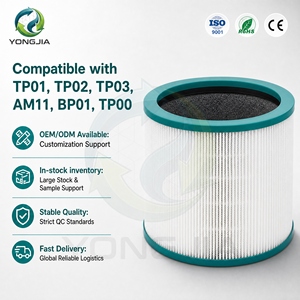 En stock, livraison rapide, filtre à air HEPA SuzhouYJ, charbon actif, Dysons TP01 TP02 AM11, élimination du formaldéhyde, <span class=keywords><strong>purificateur</strong></span> 360° - Product Image 1