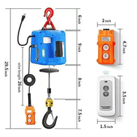 Nouvelle treuil électrique portable en métal 220V 100kg 3-en-1, micro-grue, petit treuil à câble pour usage domestique