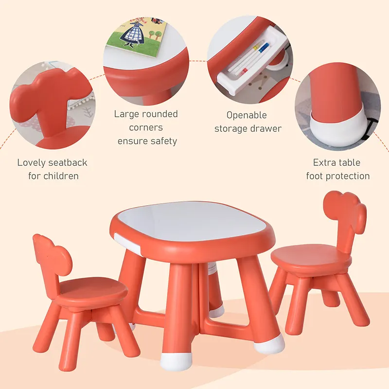Chaise de table d'étude pour enfants, ensemble de bureau et de chaise en plastique, Offre Spéciale