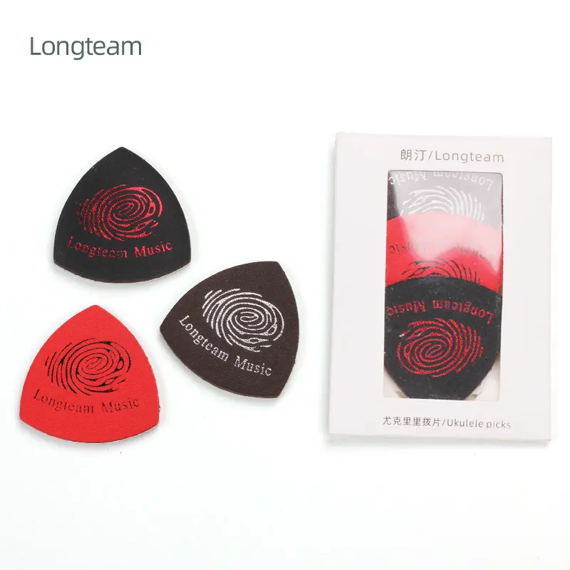 Soft Sheep skin pick for ukuleles,quality guitar accessories leather picks musical instruments