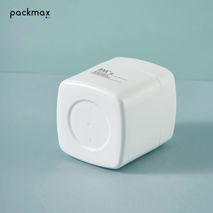 PP <b>plastic</b> minimalist white square cream <b>jars</b> 30g/50g for face cream & cleansing balm-cosmetic packaging - Product Image 1