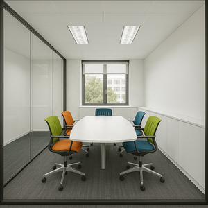 Sistema de Divisiones de Espacio Interior con Paneles de Vidrio para Oficina EBUNGE |   Marco de Aluminio Personalizado y Diseño Modular - Product Image 6