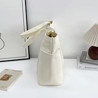 Vente en gros de sacs fourre-tout en toile élégants avec logo brodé sur mesure sac à bandoulière en toile bleu marine Society Shopping