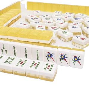 Tuiles de Mahjong en Acrylique Personnalisables (Couleur et Taille) – Jeu de Mahjong Moderne en Acrylique pour le Divertissement - Product Image 1