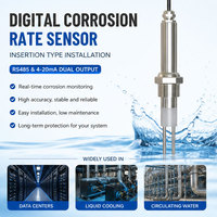 Sonde de mesure de taux de corrosion REMOND RS485 4-20mA LPR/EIS, capteur numérique en ligne, électrode OEM IP68 en acier inoxydable 0-5mm/a