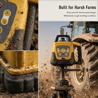 Transmetteur laser rotatif pour niveleuse agricole, tracteur, machine de nivellement de terrain, niveleuse de terrain agricole, système de contrôle laser