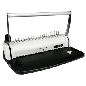 Professionele Plastic Kam Kantoor Gemakkelijk Gebruik 21 Gaten <span class=keywords><strong>Notebook</strong></span> Stalen Mes Bindmiddel Handmatige Kam Bindmachine - Product Image 3