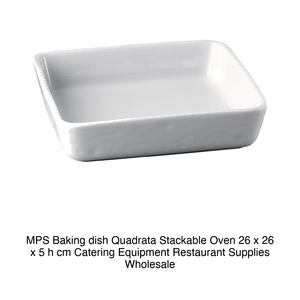 Bandeja para hornear MPS Quadrata apilable para horno 26 x 26 x 5 h cm, equipo de catering, suministros para restaurantes, venta al por mayor - Product Image 2