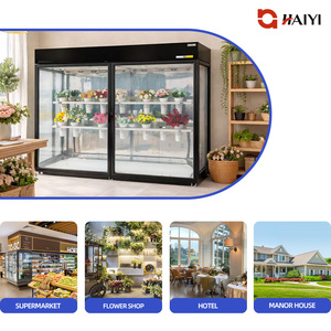 Commercial Stainless Steel Frost Free Adjustable Shelves Floral Storage Cooler Refrigerator Cabinet for Flower Shops - Product Image 5