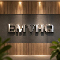 Lettres en relief 3D à LED avec structure hautement étanche, double couvercle, signalétique lumineuse pour logo, adaptées aux environnements extérieurs difficiles