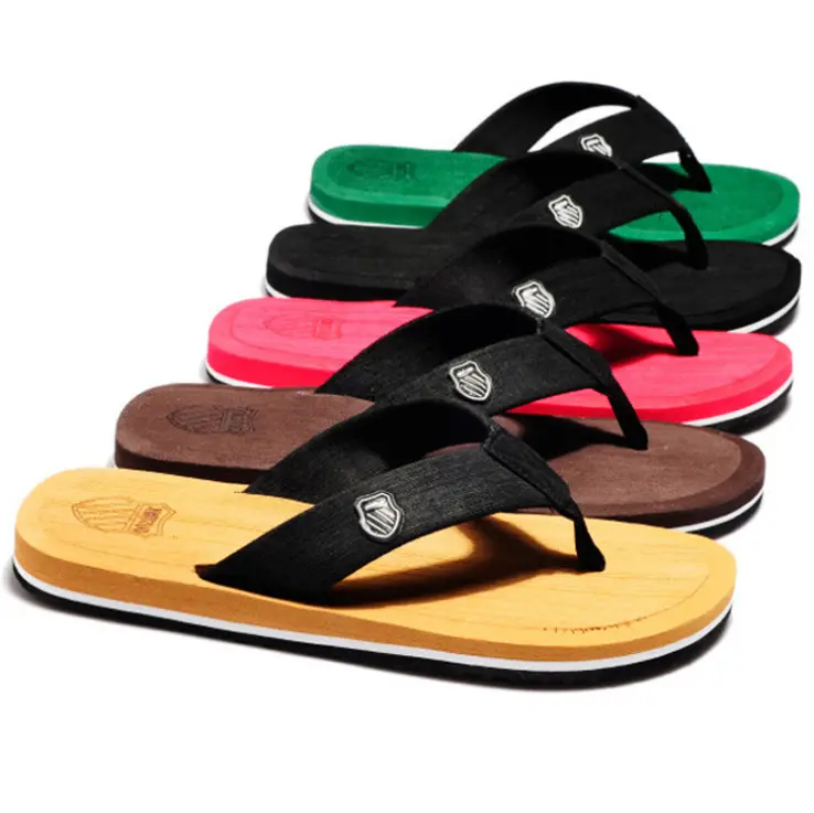 Hot Sale Wholesale Man Slipper Summer EVA Flip Flops Anti-slip Beach Sandals Men Slippers Shoes