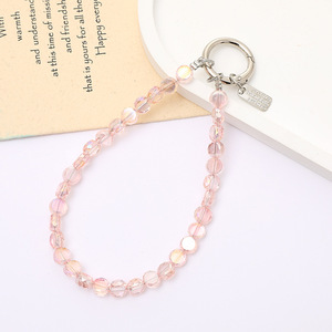 KC105 Handmade Beaded <strong>Beads</strong> Light Luxury High-end Style Fashion Commuter Mobile Phone Case Pendant <strong>Keychain</strong> - Product Image 3