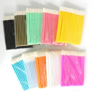 Wholesale 50 Pieces/Bag Disposable Lip Scrub Brush Lipstick Applicator Lip Gloss Wands Lip Brush - Product Image 6