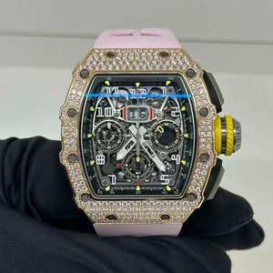 Bright Limited Edition Three-eye Chronograph <b>Skeleton</b> Carbon Fiber Ceramic Band Analog Hangzhou Men's <b>Automatic</b> Mechanical <b>Watch</b> - Product Image 5