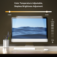 Lampe d'Écran Tactile Dimmable Alimentée pour Bureaux Modernes, Barre Lumineuse LED pour Écran/Barre Lumineuse de Moniteur/Lampe de Bureau, Accessoires Informatiques