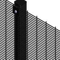 Panneaux de clôture en treillis métallique galvanisé anti-escalade 358 haute sécurité, personnalisables, antirouille, maille 76,2x12,7 mm, hauteur 1,8-4 m
