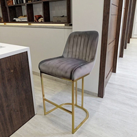 Chaise de bar en métal au design moderne, tabouret haut, chaise haute
