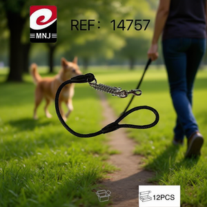 MNJ Dog Leash Black 12Pcs Pack For Walking Training - Product Image 3
