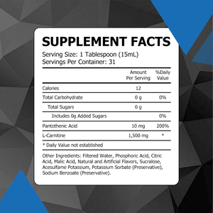 Carnitine liquide orale de haute qualité en gros pour OEM : favorise la récupération musculaire, stimule la production d'énergie naturelle et la motivation - Product Image 2