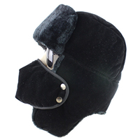 Unisex esquí a prueba de viento orejeras piel sintética invierno cálido Rusia TrapperHat para hombres mujeres sombrero proveedor