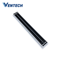 Diffuseur linéaire encastrable Ventech pour climatisation, grille réglable en plastique pour plafond, idéal pour bureaux, hôtels et bâtiments commerciaux
