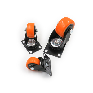 Roda kastor furnitur semua ukuran 1-3 inci 25mm-75mm karet pengunci putar kursi kantor minuman garasi troli roda kastor - Product Image 3