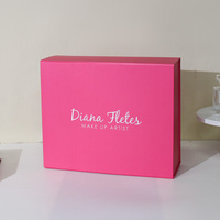 Maßgefertigte Luxus Rosa Papier Verpackung Faltbare Schuh-Geschenkbox Magnetische Papierbox Verpackung Mit Magnetverschluss