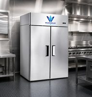 Réfrigérateur commercial WEIKENUO en acier inoxydable, plan de travail pour hôtel, restaurant, salon de thé, table de préparation