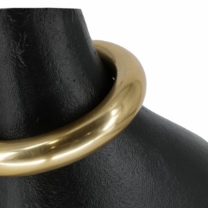 Vaso in metallo asimmetrico con anello scultoreo, decorazione moderna per soggiorno, camera da letto, ufficio, casa - Product Image 6