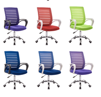 Chaise de bureau professionnelle en maille noire, matériau PP, chaise de direction, chaise d'ordinateur pas chère, chaise de jeu moderne