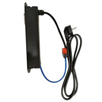Multiprise ergonomique dissimulée sous le bureau, prise de courant cachée pour le bord de table, idéale pour le bureau à domicile, le bureau de direction, l'étude ou l'espace de travail informatique.