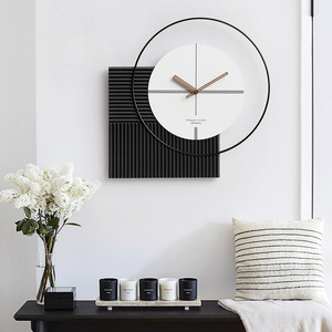 Modern Quartz <b>Wall</b> <b>Clock</b> Round Silent Design Battery Powered Living Room Decor - Product Image 1