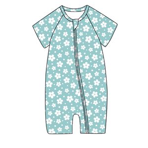 Pijamas de Algodón Tejido con Estampado Floral Personalizables en Oferta, para Niñas, Talla Grande, Manga Corta, Mono de Una Pieza - Product Image 4