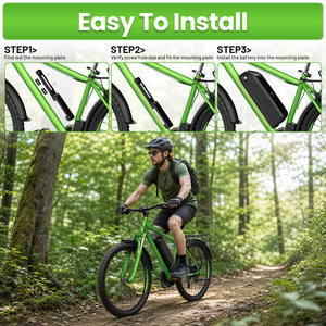 Batterie de vélo électrique 48V 20Ah pour entrepôt <span class=keywords><strong>allemand</strong></span>, 5000 cellules, BMS 30A, batterie lithium Hailong pour tube diagonal de vélo électrique - Product Image 4