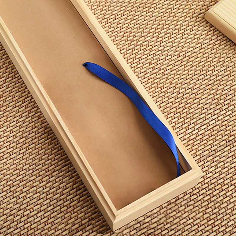 木製記念品ボックスギフトボックス包装長方形無垢松箱木製カスタムサイズキャンディーペン