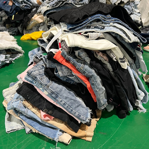 Shorts en jean d'occasion pour femmes, à <span class=keywords><strong>taille</strong></span> basse et <span class=keywords><strong>taille</strong></span> haute, en ballots mixtes pour la vente en gros, fournisseur de vêtements usagés en vrac - Product Image 1